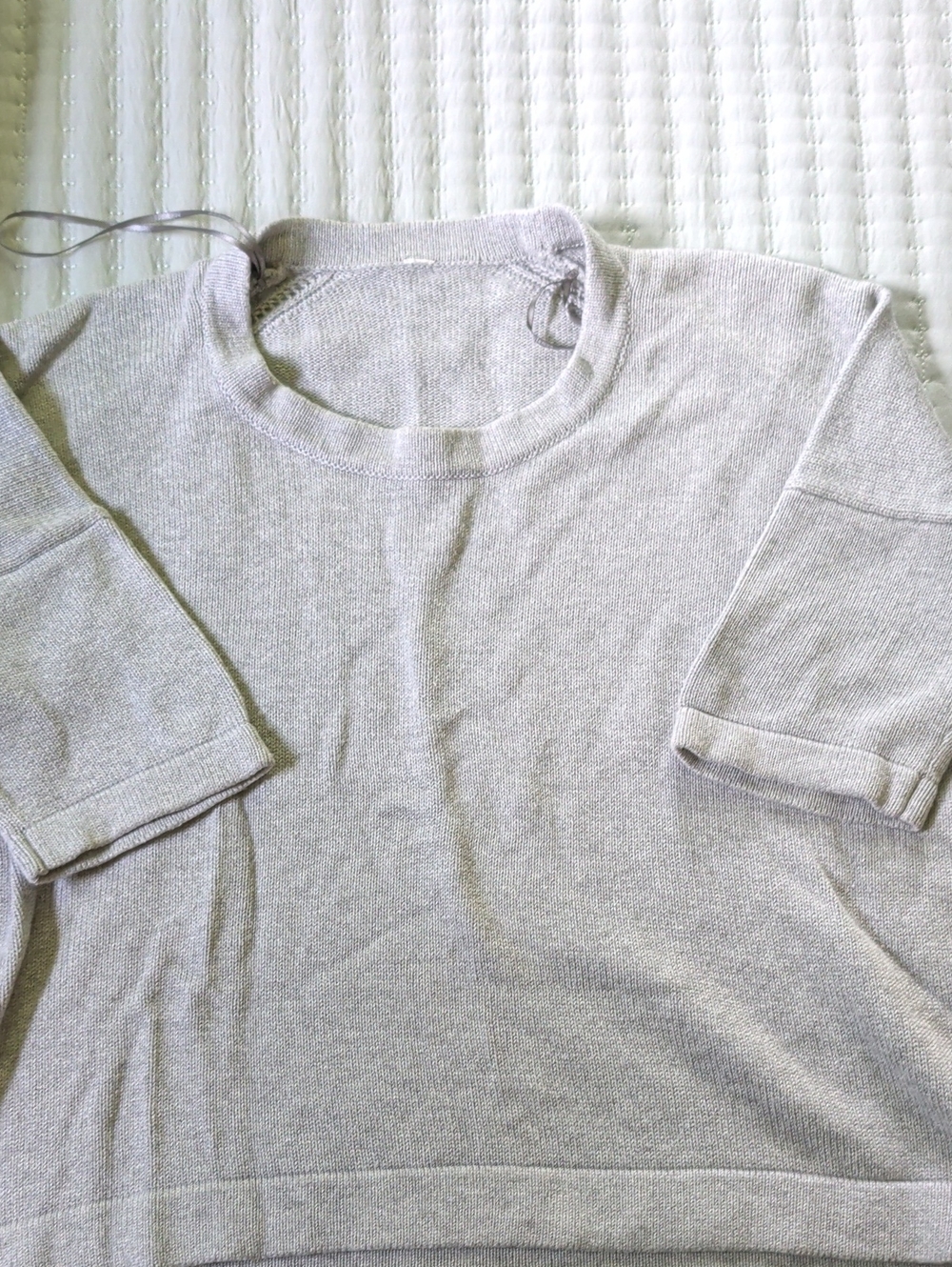 lululemon athletica Light Gray Crewneck Sweater